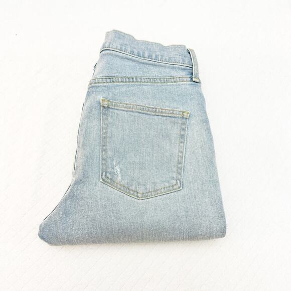 AYR The Sugar Straight Leg Light Wash Denim Jeans Ripped Size 29 Short MINT - Picture 1 of 10